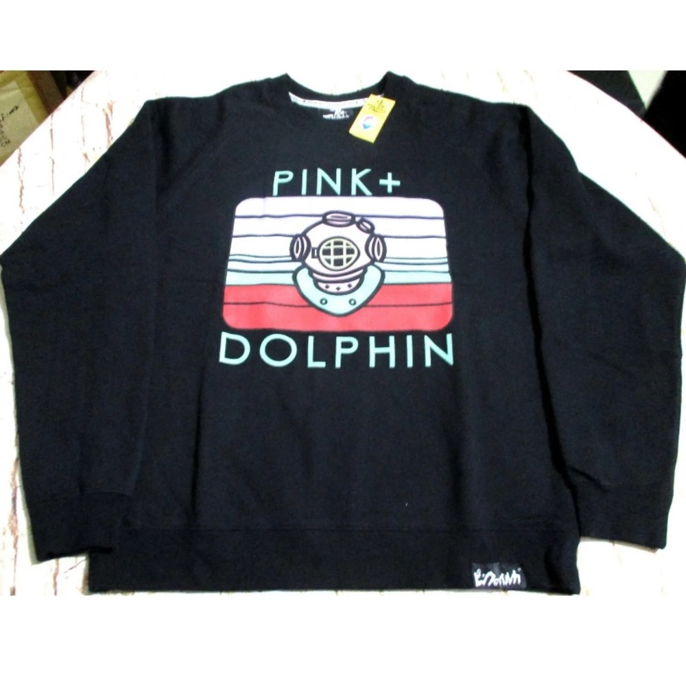 Pink Dolphin Crew Neck Pullover